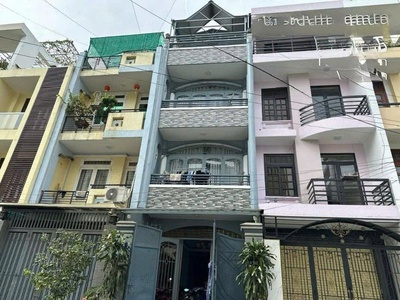Mặt tiền 4 tầng - đường nhựa 10m- kinh doanh - làm văn phòng- khu nam hùng vương - bình tân - 5pn 1