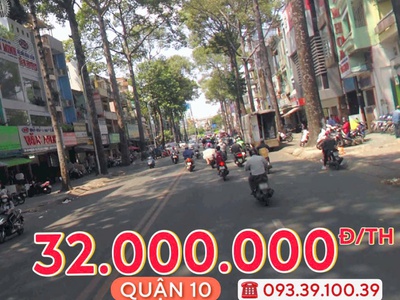 Thuê nguyên căn: từ 30.000.000 đ/th - mặt tiền quận 10 - định vị dễ tìm, kinh doanh sầm uất. lh: 0