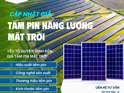 Giá tấm pin năng lượng mặt trời hiện nay bao nhiêu 0