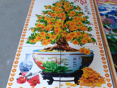 Tranh gạch 3d bong mai - SCX44 3