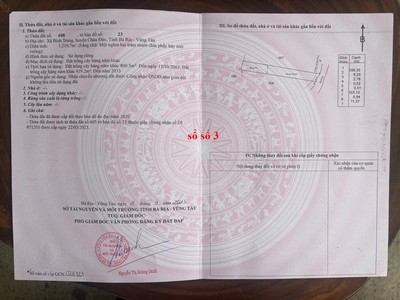 Chính chủ bán đất vườn xã bình trung, châu đức brvt 0