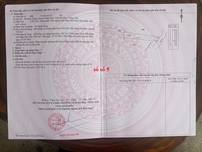 Chính chủ bán đất vườn xã bình trung, châu đức brvt 2