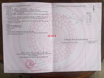 Chính chủ bán đất vườn xã bình trung, châu đức brvt 4