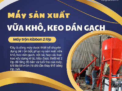 Dây chuyền sản xuất vữa khô , keo dán gạch công suất nhỏ 2