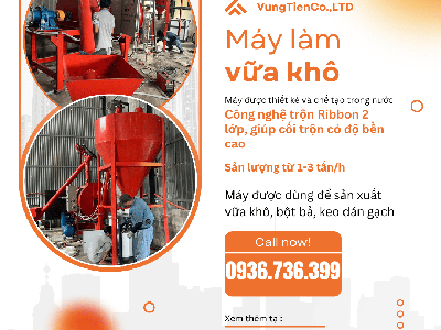 Dây chuyền sản xuất vữa khô , keo dán gạch công suất nhỏ 3
