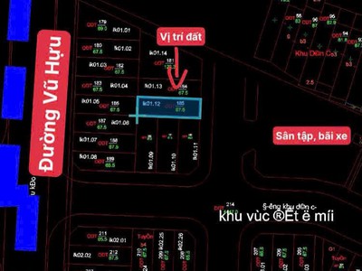 Bán đất khu chia lô đường Nguyễn Thị Duệ, ph Thanh Bình, TP HD, 67.5m2, mt 4.5m, 3.49 tỷ 2