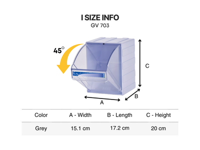 Hộp đựng linh kiện điện tử GV-703 0