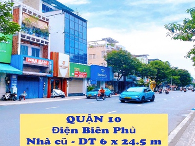 Bán nhà cũ hẻm điện biên phủ, quận 10, dt 6 x 24.5 m, giá 18.99 tỷ 1