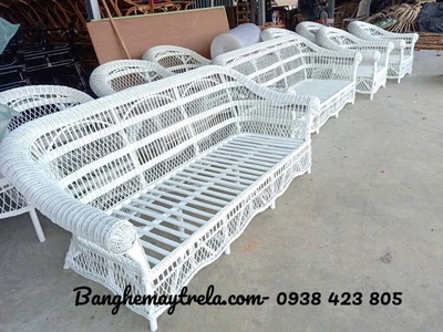 Băng ghế sofa dài mây tự nhiên 1