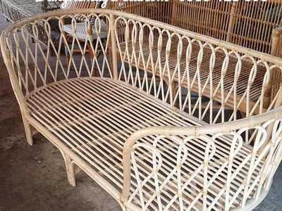 Băng ghế sofa dài mây tự nhiên 3