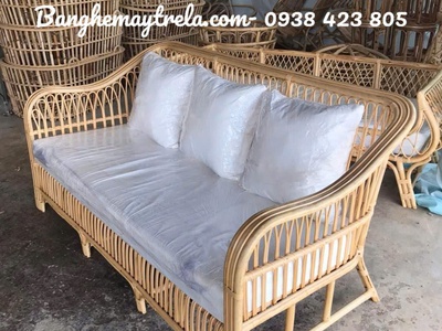 Băng ghế sofa dài mây tự nhiên 4