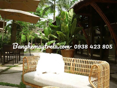 Băng ghế sofa dài mây tự nhiên 5