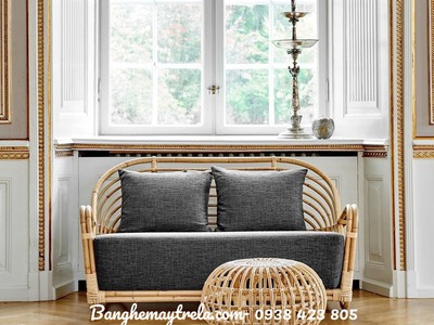 Băng ghế sofa dài mây tự nhiên 10