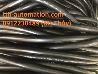 Cáp điều khiển chống nhiễu sangjin 20X0.5 0