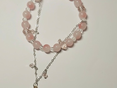 Vòng Tay Charm Hoa Pha Lê Hồng   Dịu Dàng, Tinh Tế từ Aurora Atelier 0