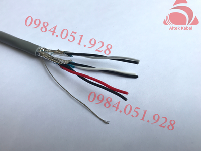 Cáp tín hiệu vặn xoắn chống nhiễu 1 Pair 18AWG 0