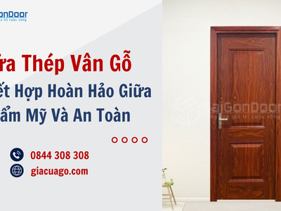 Cửa Thép Vân Gỗ Sự Kết Hợp Hoàn Hảo Giữa Thẩm Mỹ Và An Toàn 0