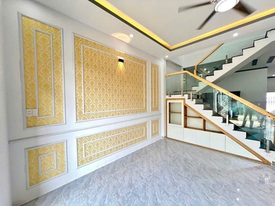 Nhà 1 trệt 1 lầu mới xây   sổ riêng   trục 16, thạnh phú   giá 2 tỷ 050 triệu 2