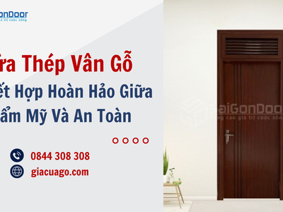 Cửa Thép Vân Gỗ Sự Kết Hợp Hoàn Hảo Giữa Thẩm Mỹ Và An Toàn 3