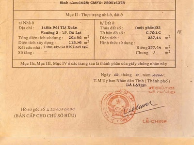 Chính chủ bán nhà phố căn góc 2 mặt tiền 14bis bùi thị xuân, phường 2, thành phố đà lạt, lâm đồng. 4