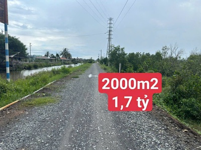 Chủ gửi  bán 2000m  đất vườn mặt tiền kênh kháng chiến - bình đức 0