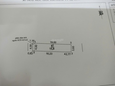 Bán 75.8m tổ 25 thị trấn đông anh - ô tô tránh - kinh doanh 1
