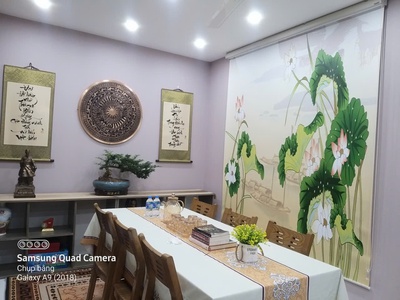 Rèm cuốn in tranh phòng bếp 5