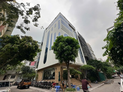 Tin thật 100  bán tòa nhà vp 3 mặt tiền ô tô tránh 186m2 x 8t tại phố trần thái tông - cầu giấy 0