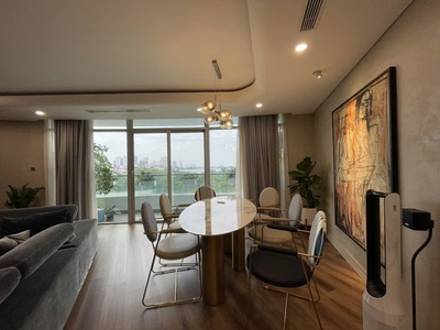 Cho thuê chung cư cao cấp watermark 395 lạc long quân, 157m2, 3 ngủ 2 vệ sinh, view hồ tây 0