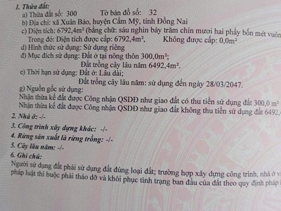Vị trí đẹp - đầu tư sinh lời - giá ưu rẻ bán nhanh lô đất tại cẩm mỹ, đồng nai 1