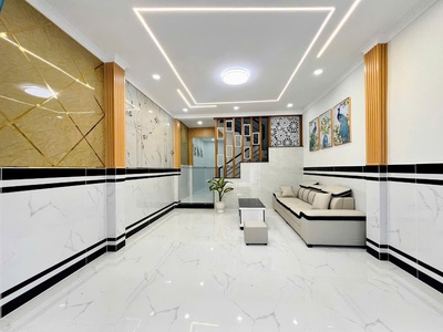 Nhà mới 1 trệt 1 lầu đường 4m 1 trục thẳng tân chánh hiệp 16 gần bệnh viện q12 2
