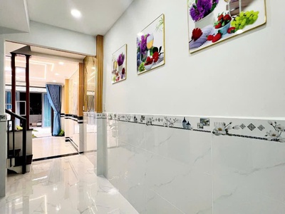 Nhà mới 1 trệt 1 lầu đường 4m 1 trục thẳng tân chánh hiệp 16 gần bệnh viện q12 6