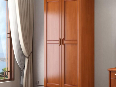 Tủ Quần Áo Gỗ Sồi Phủ Sơn Tự Nhiên Thanh Lịch 2