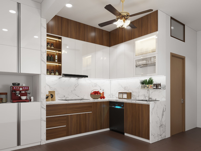 Tủ Bếp Gỗ Công Nghiệp Phủ Acrylic 0