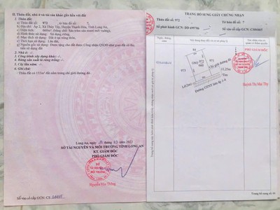 Bán đất thổ 462m2, sát ql.62, view kênh, shr, đường ô tô, xã thuỷ tây thạnh hóa, long an 1