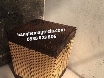 Giỏ đựng đồ nhựa giả mây cho gia đình- nhà hàng 7