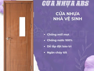 Cửa Nhựa ABS Hàn Quốc   Đẹp Như Gỗ, Nhẹ Hơn Gỗ, Bền Lâu Năm 2