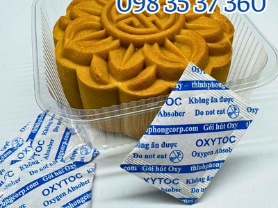 Chống mốc bánh trung thu bằng gói hút Oxyen 1