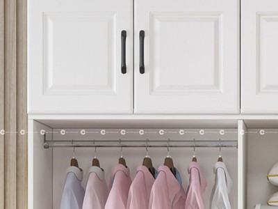 Tủ Quần Áo Gỗ Công Nghiệp MDF Màu Trắng Tân Cổ Điển 1