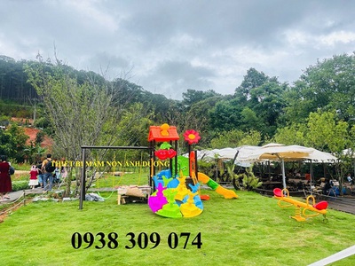 Cầu trượt xích đu giá rẻ,cầu trượt liên hoàn ngoài trời LH 1