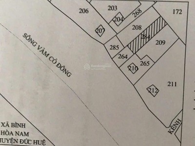 Chính chủ bán đất mặt tiền sông vàm cỏ đông 3