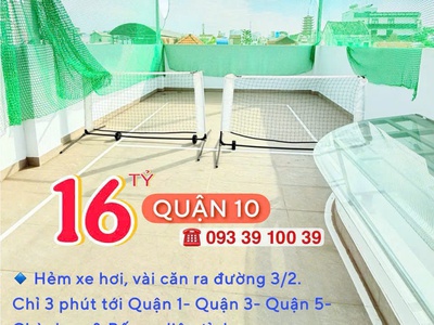 Bán nhà q10- hxh 6m- 3 tháng 2- sân pickleball- căn góc 5 tầng 56m2 đủ nội thất. mr vũ 0933 910 039 4
