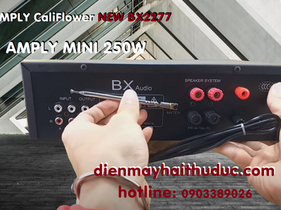 Amply karaoke Mini BX2277 xài được 2 dòng điện 200VAC - 12VDC 1