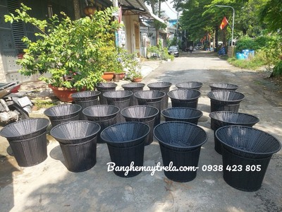 Sọt trưng trái cây hoa quả mây nhựa 6