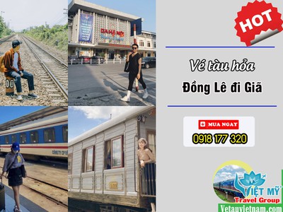 Đặt vé tàu Đồng Lê   Ga Giã cùng Việt Mỹ 0