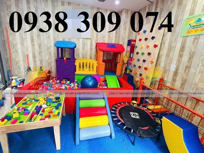 Bộ cầu trượt 2 mái nhà ,Bộ nhà leo cầu trượt 2 khối BCT 3
