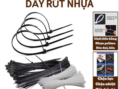 Dây rút nhựa BẢN LỚN 15cm, 20cm, 25cm, 30cm, 35cm, 40cm, 50cm 0
