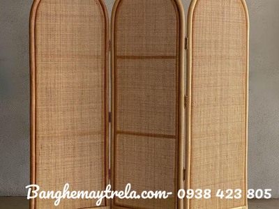 Bình phong mây tre tự nhiên 1