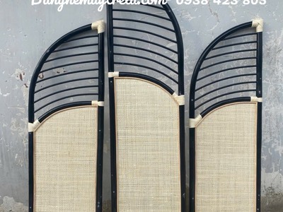 Bình phong mây tre tự nhiên 4