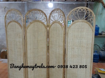 Bình phong mây tre tự nhiên 5